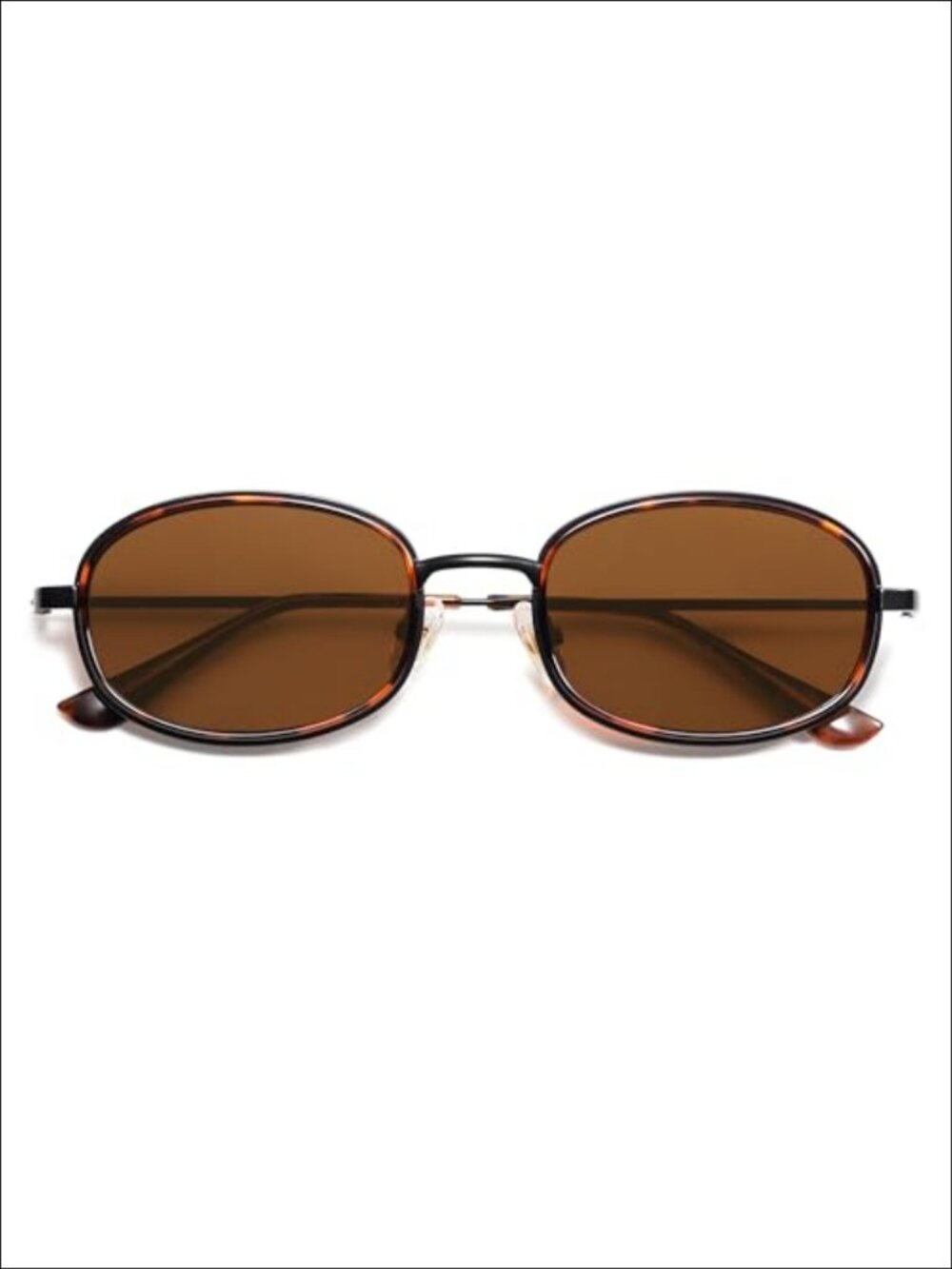 Retro Oval Sunglasses UV400 Protection Round Metal Frame Unisex